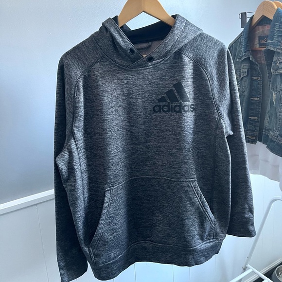 Grey Adidas Athletic Hoodie - Picture 2 of 7